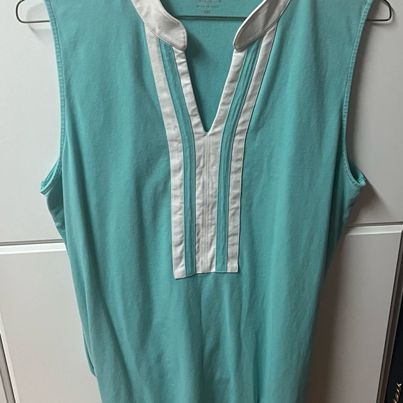 Spartina Light turquoise XXL tunic dress 👗 - Picture 2 of 4